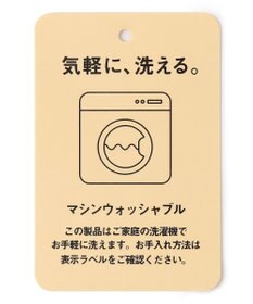 ANY 【マシンウォッシュ】モックネックパフスリーブニット