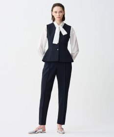 uncrave シルクライクタフタ ボウタイブラウス