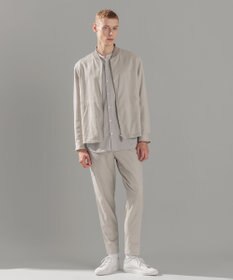 JOSEPH HOMME ウールツイストジャージー　バンドカラーシャツ