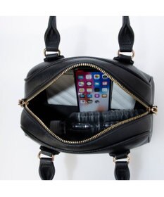 UNBILLION カシュカシュ cachechche / シボフェイクレザー2wayボストンバッグ