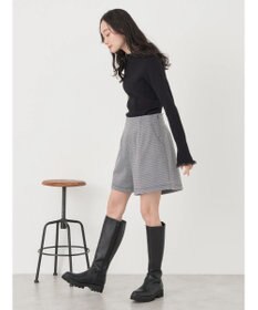 earth music&ecology レースドッキングリブニット