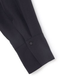 UNFILO L 【セットアップ着用可】ドライダブルクロス スキッパーブラウス