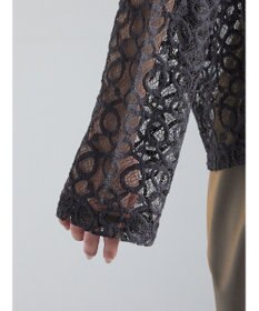 Te chichi レースジップアップフーディー