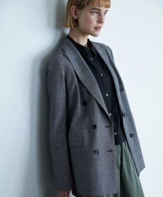 ICB L 【洗える】 ワッシャーツイル クロップドブラウス