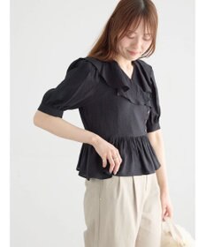 Te chichi ラッフルフリル半袖ブラウス