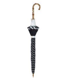 MOONBAT MACKINTOSH PHILOSOPHY(マッキントッシュ フィロソフィー) Cleric collar ボーダー 竹手元 雨傘 長傘