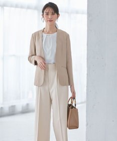 ANY SIS 【セットアップ可】リネンライクポリエステル ジャケット