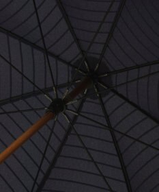 MOONBAT MACKINTOSH PHILOSOPHY(マッキントッシュ フィロソフィー) Cleric collar ボーダー 竹手元 雨傘 長傘