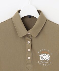 23区GOLF 【WOMEN】【吸水速乾/UVケア】STUDIO FIGLIO アロハ無地 ノースリーブ シャツ