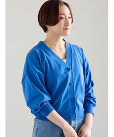 Te chichi 14G綿ポリVネックカーディガン