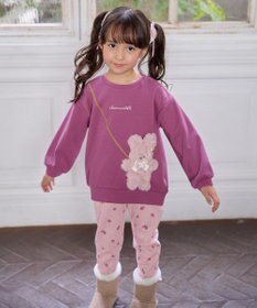 ANY KIDS アニマルポシェット 裏シャギー トレーナー