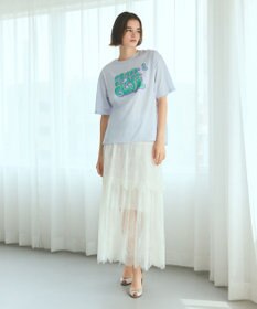 GRACE CONTINENTAL レース切替ティアードスカート