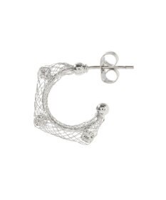 YECCA VECCA メッシュフープピアス