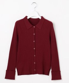 ANY SIS S CICA加工 襟デザイン ニット