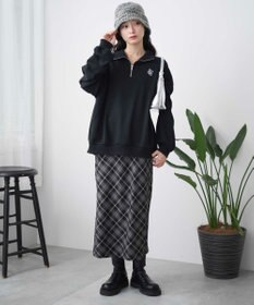 WEGO ハーフジップBIGスウェット