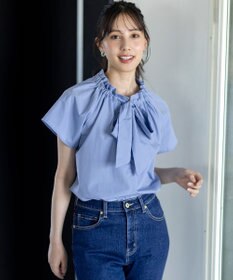 ANY SIS 【洗える】ギャザーネック ブラウス