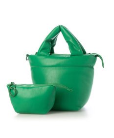 UNBILLION カシュカシュ cachecache / ポーチ付きパファーミニトートバッグ