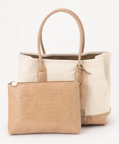 UNBILLION cachecache パーテーションキャンバストートバッグL