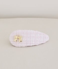 Maison de FLEUR ツイードリボンスリーピン