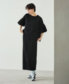 #Newans 【金子綾さんインスタライブご紹介アイテム】（セットアップ可能）ふくれジャガード タイトスカート