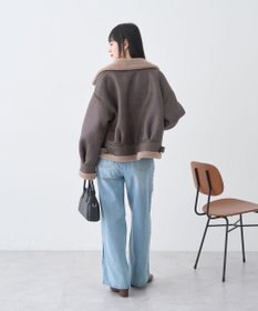 earth music&ecology フェイクムートンジャケット