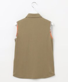 23区GOLF 【WOMEN】【吸水速乾/UVケア】STUDIO FIGLIO アロハ無地 ノースリーブ シャツ