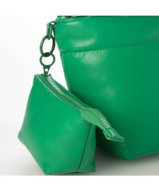 UNBILLION カシュカシュ cachecache / ポーチ付きパファーミニトートバッグ