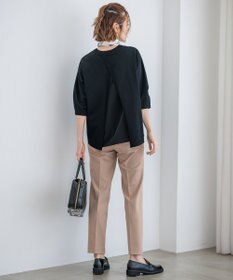 23区 【ご好評につきカラー追加/洗える】ヴィスコースストレッチ バックデザイン ニット