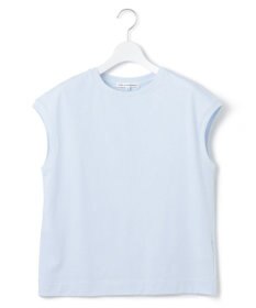 23区 L 【洗える】コンパクトヤーン フレンチスリーブ Tシャツ