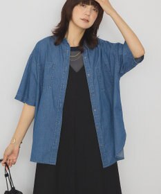 AMERICAN HOLIC Ｗポケット半袖デニムシャツ