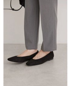 AMERICAN HOLIC 【整履き】スクエアトゥスェードフラットシューズ