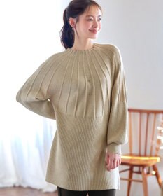Tiaclasse L 求心片畦ニットチュニック