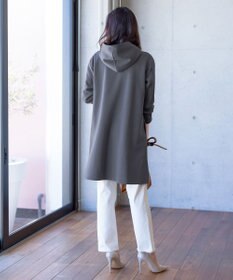 Tiaclasse 【洗える】ソフトボンディングパーカーチュニック