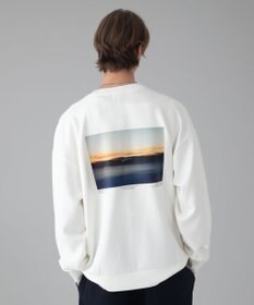 WEGO 【ユニセックス着用ITEM/2点SET/MLサイズ展開】アクセ付きフォトグラフィックプルオーバー