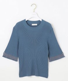 ANY SIS 【洗える】シアーディテール ニット