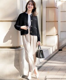 ANY SIS S 【セットアップ対応】セレモニーダブルクロス ワイドパンツ