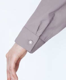 Tiaclasse L 【新色追加・洗える】バンドカラー2WAYタックブラウス