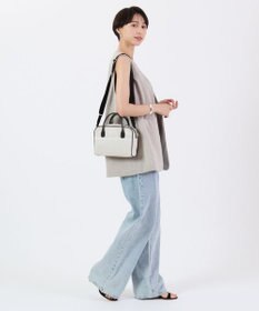 LeSportsac SQUARE TH CROSSBODY/アップタウンパールシャイン/ブラック