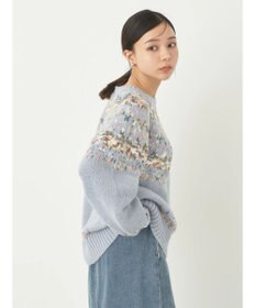 earth music&ecology スラブヤーンノルディックプルオーバー