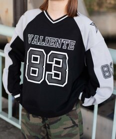 WEGO ナンバリングビッグスウェット