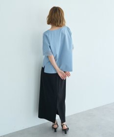 YECCA VECCA レースMIXドルマンブラウス