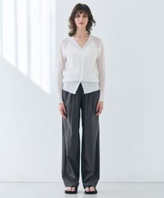 BEIGE， 【洗える・Precious 7月号掲載】ABELIA / コットンVラインカップ付きキャミソール