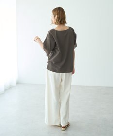 YECCA VECCA レースMIXドルマンブラウス