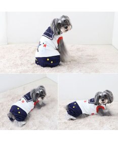 PET PARADISE リサとガスパール セーラー パンツ つなぎ 小型犬