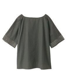 YECCA VECCA レースMIXドルマンブラウス