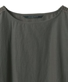 YECCA VECCA レースMIXドルマンブラウス