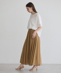 YECCA VECCA レースMIXドルマンブラウス