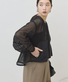AMERICAN HOLIC メッシュ異素材ブルゾン