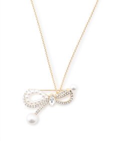 TOCCA 【八木アリサさん着用】SHAKE RIBBON 2WAY BROOCH NECKLACE ブローチネックレス