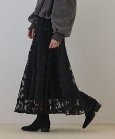 GRACE CONTINENTAL エンブロイダリーフレアスカート